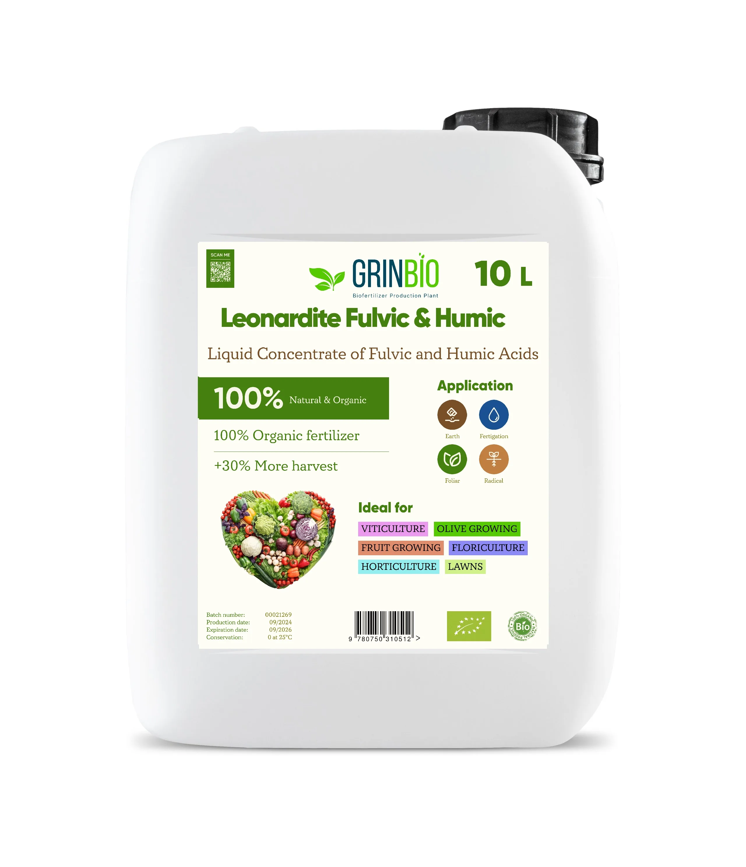 Leonardite Fulvic & Humic  10 L.