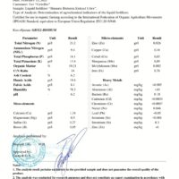 ANALYSIS CERTIFICATE No312 Bioterra Extract Ultra-1